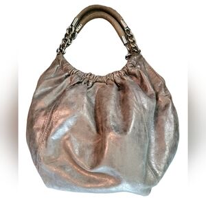 Michael Kors Metalic Silver HOBO Bag